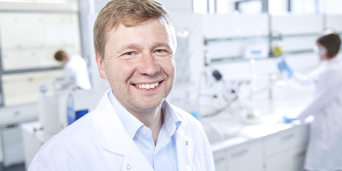 Dr. Maik Siebelmann im Labor